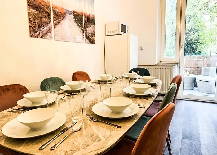 公寓 Citynah, Balkon, Grosse Kueche Und Garten